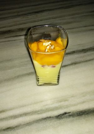 A picture of Mango custard.