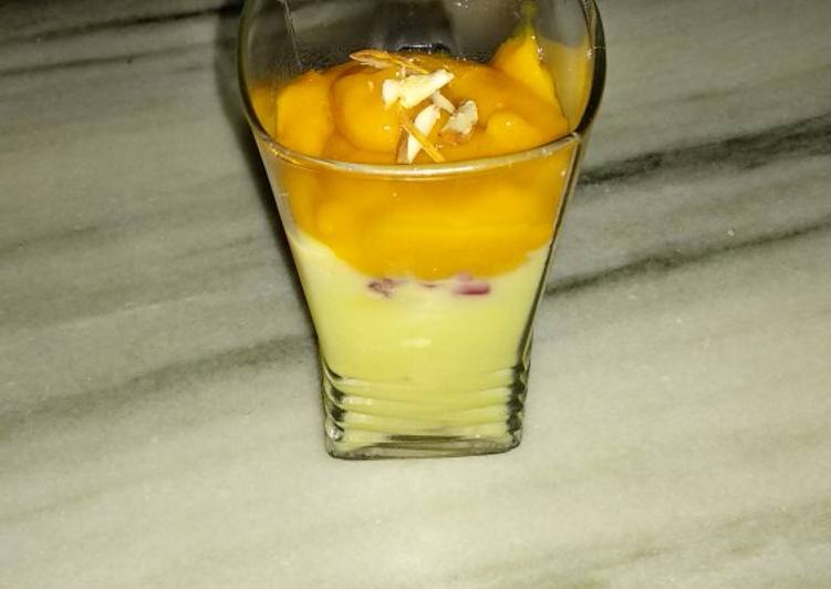 Mango custard