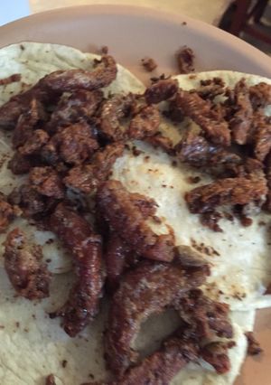 Una foto de Taquitos de tripa de leche. 