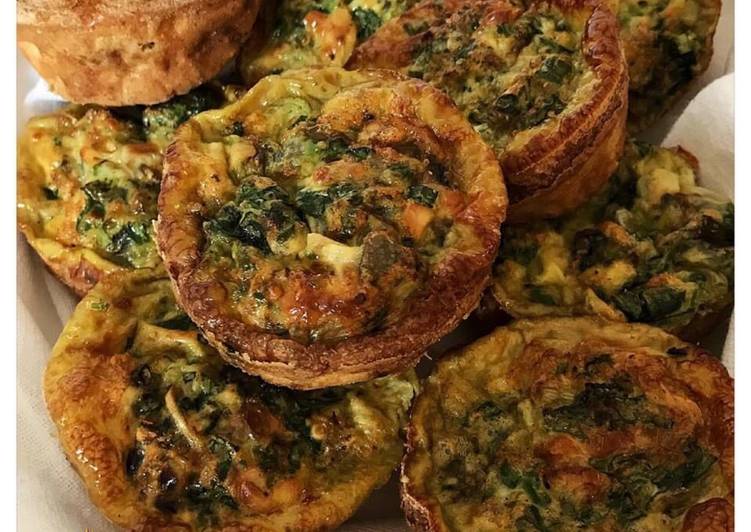 How to Prepare Yummy SPINACH & MUSHROOM EGG MUFFINS