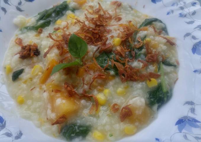 Langkah Mudah untuk Menyiapkan Bubur menado sederhana yang Lezat Sekali