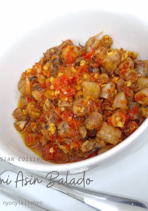 Foto resep Cumi Asin Balado