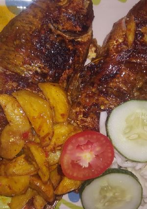 A picture of Grilled fish.