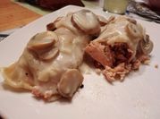 Una foto de crepes de bechamel