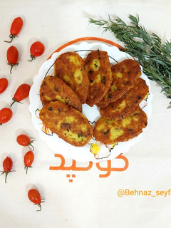 عکسی از دستور کوکو سیب زمینی با ترخون