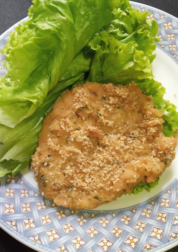 Una foto de Milanesas de porotos de soja sin gluten, sin lácteos, sin huevo