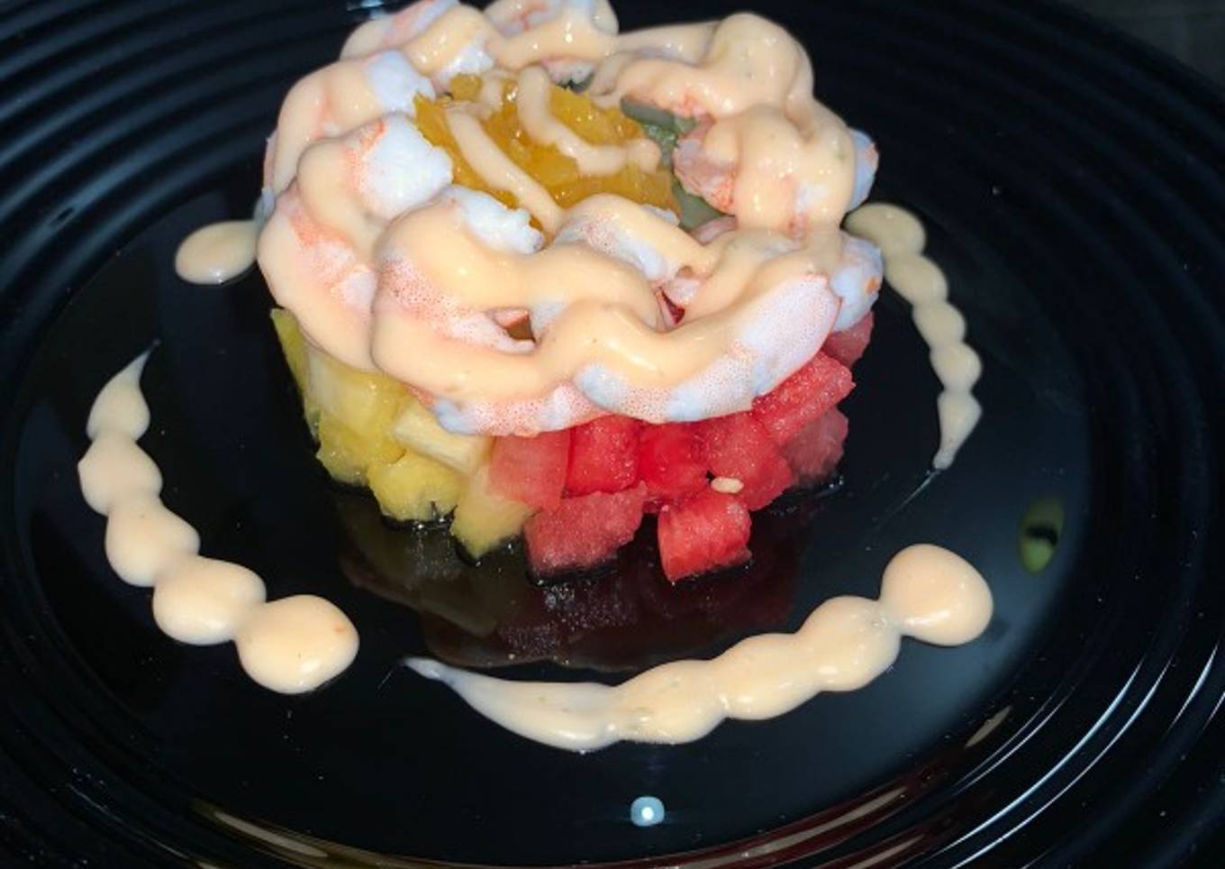 Shrimp & Cucumber Fruits Salad