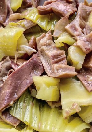 รูปของ กระเพาะหมูผัดเกี่ยมฉ่าย
