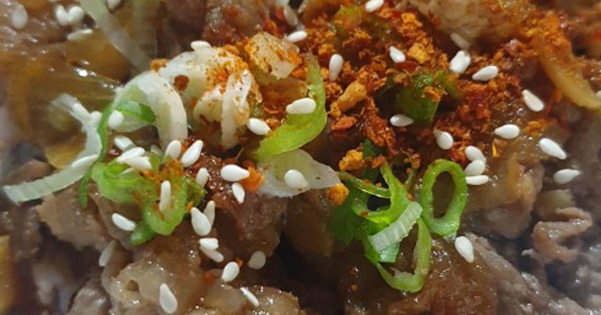 Resep Rice Bowl ala Yoshinoya oleh MD's Kitchen Cookpad