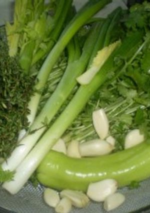 A picture of Green seasoning mix.