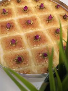 صورة لوصفة بسبوسة الكاروهات.🍰'