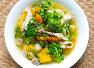 Hình của món Canh rau củ chay.