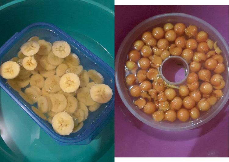 Puding vanilla + buah