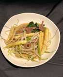 Lòng Gà Xào Bắp Non Giá Cần Tây