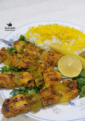 عکسی از دستور سوولاکی مرغ یونانی