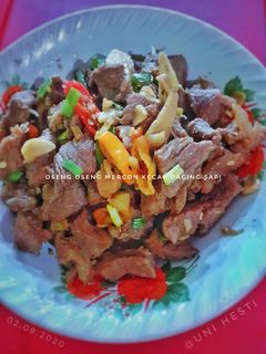 Foto resep Oseng Oseng Mercon Kecap Daging Sapi