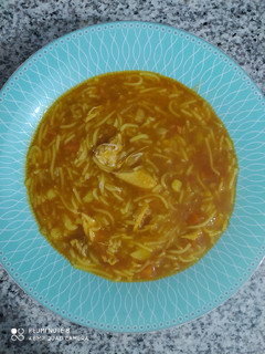 عکسی از دستور سوپ مرغ