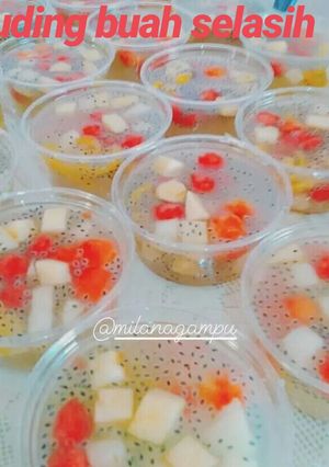 Foto resep Puding buah selasih