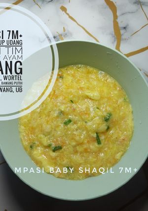 Foto resep MPASI 7M+ Menu 4 ☆》Bubur Sup Udang