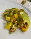 Ceviche vegano de mango y aguacate