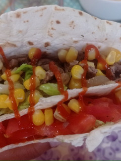 Una foto de Fajita de carne triangular