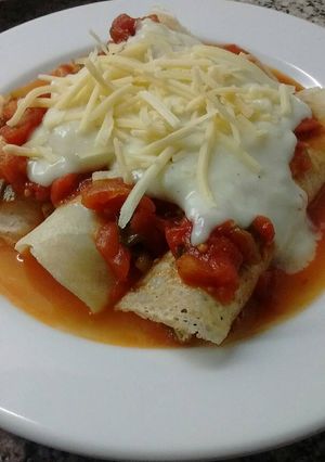 Una foto de Canelones a la Rossini