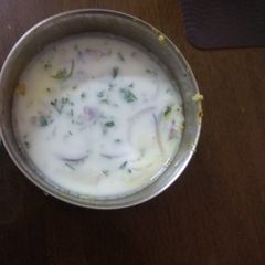 A picture of Onion Raita.