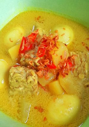 Foto resep GULAI TELUR KENTANG TEMPE "ANDIN"
