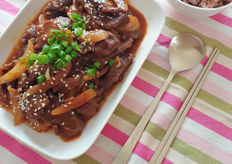 Cara Gampang Menyiapkan Korean Spicy Beef Bulgogi Anti Gagal