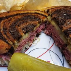A picture of Nan's Reuben Sandwich.