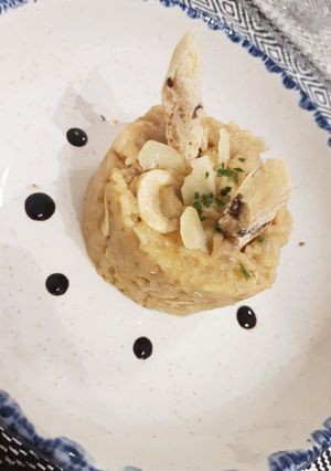 Une photo de Risotto au fumet de gambas