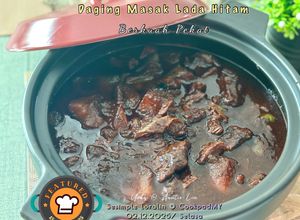 Gambar Daging Masak Lada Hitam Berkuah Pekat