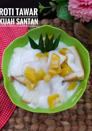 Foto resep Roti Tawar Kuah Santan