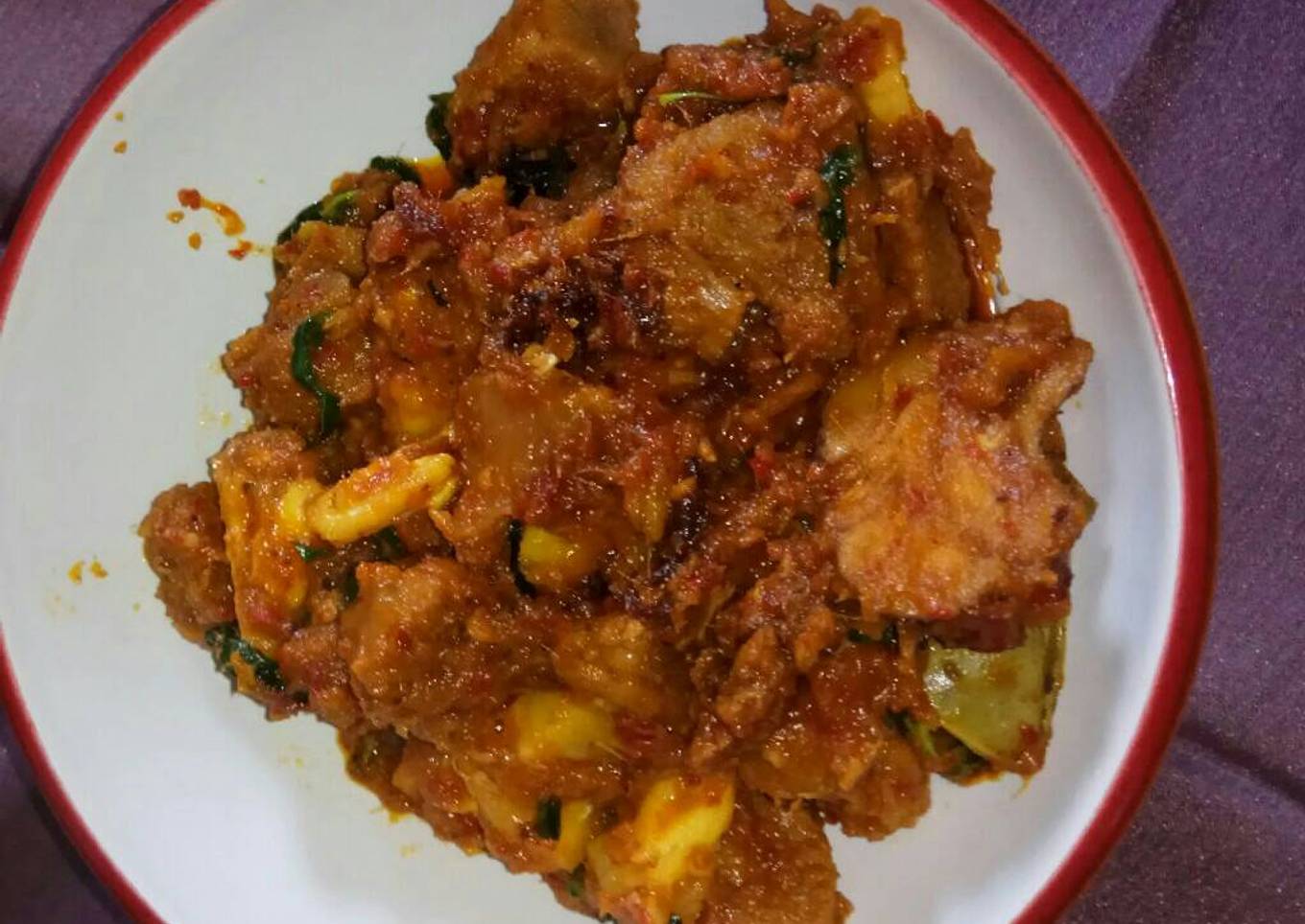 Rica kambing nanas