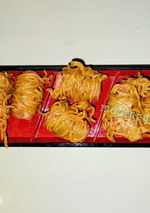Foto resep Mie Gulung Sosis Tanpa Telur