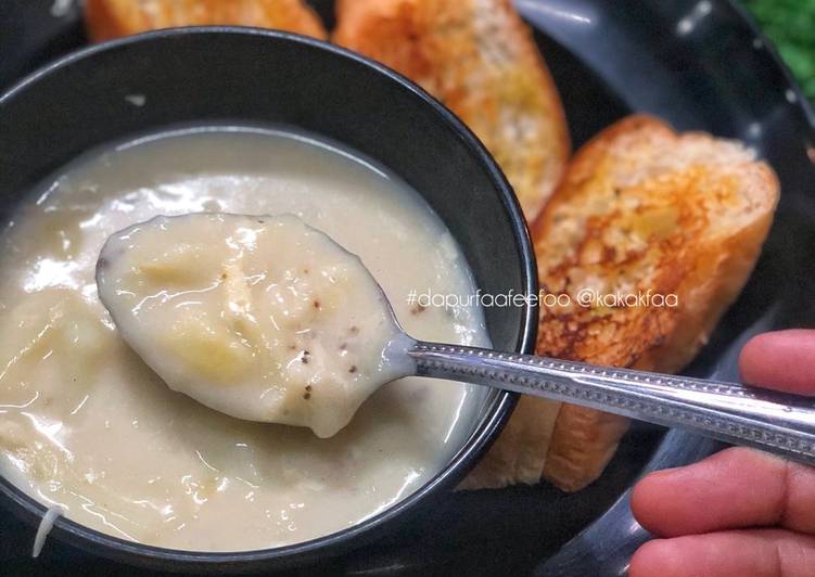 Potato Cheddar Soup #resipi3bahan