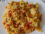Arroz basmati con verduras