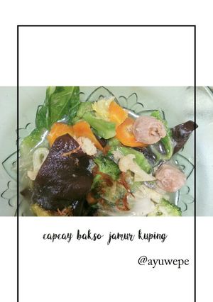 Foto resep Capcay bakso jamur kuping