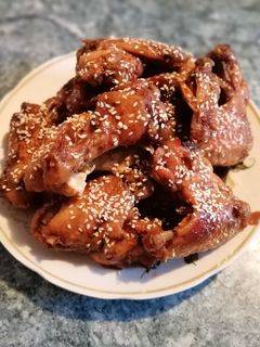 Фото Крылышки в медово - соевом соусе.