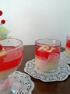 Foto resep Puding Merah Putih