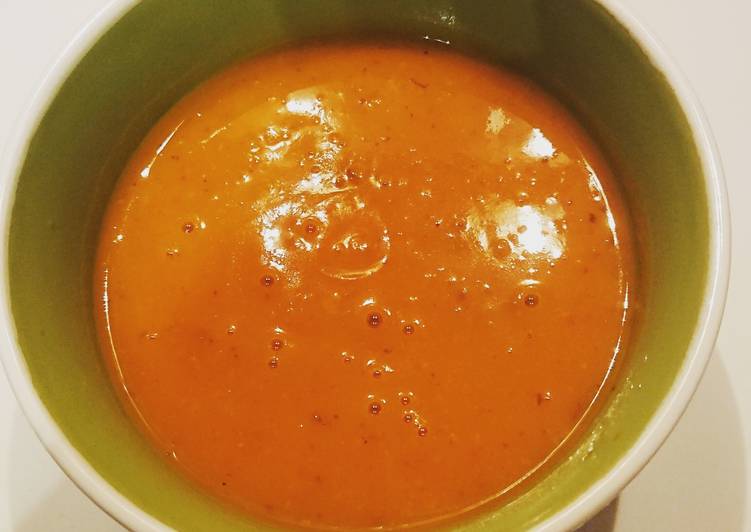 Recette Appétissante Soupe de potimarron et ses éclats de marrons