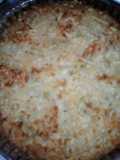 Souflee de arroz relleno de ricotta y espinaca
