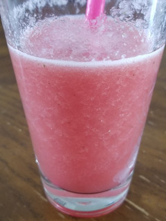 A picture of Refreshing watermelon slushie.