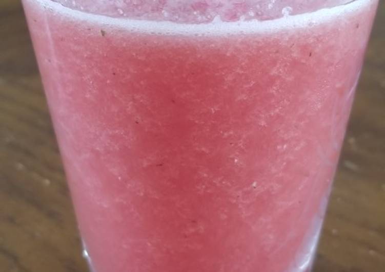 Refreshing watermelon slushie