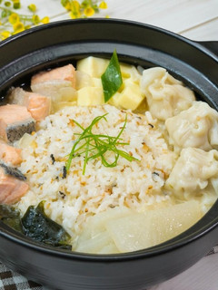 #103 味噌鮭魚湯泡飯 的食譜成品照片