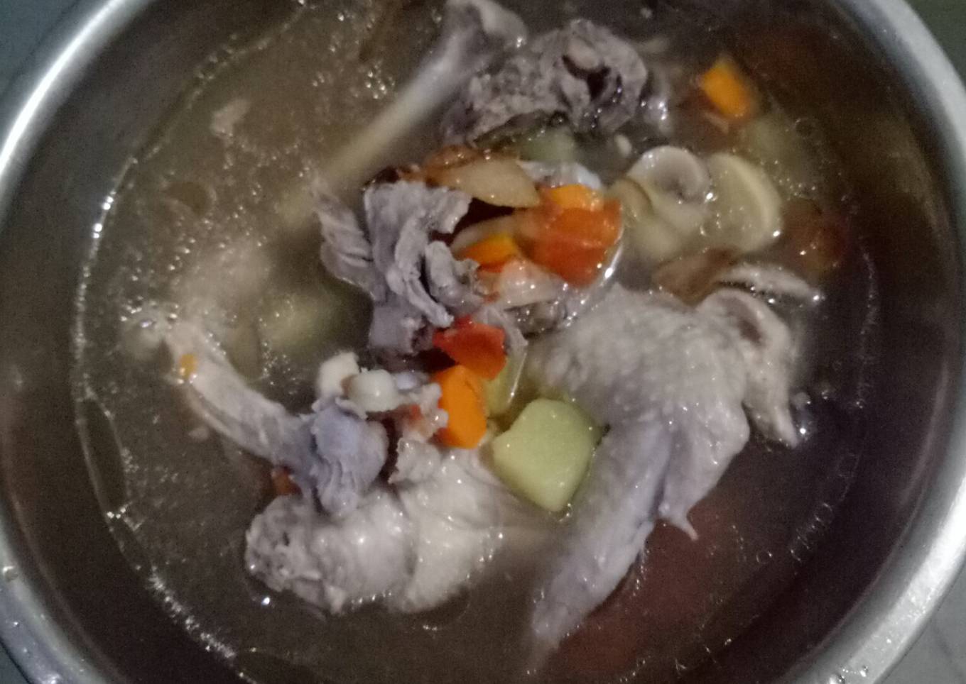 Sup Ayam Jamur Bening