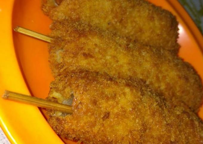 Corndog isi sosis dan mozarella