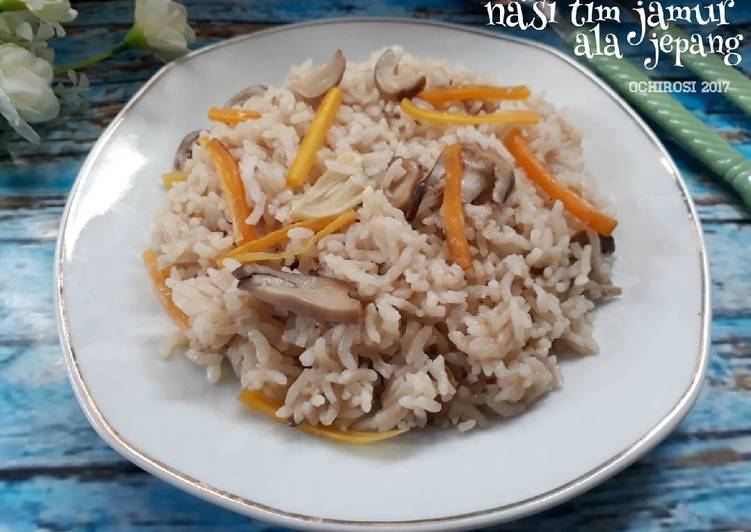 Resep Nasi Tim Jamur Ala Jepang Oleh Ochirosi Cookpad
