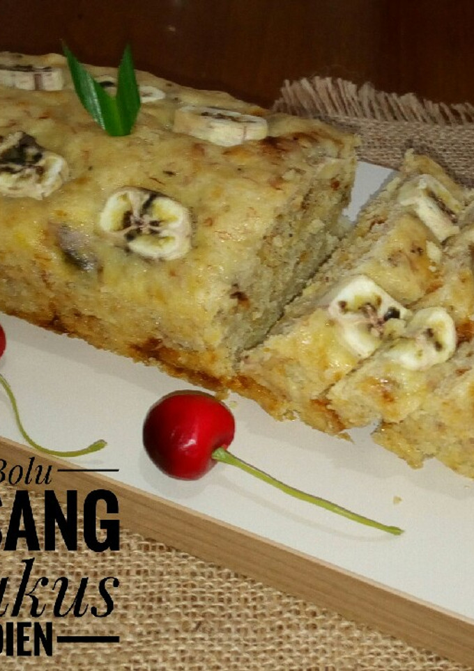 Foto resep Bolu Pisang Kukus (no mixer takaran sdm)