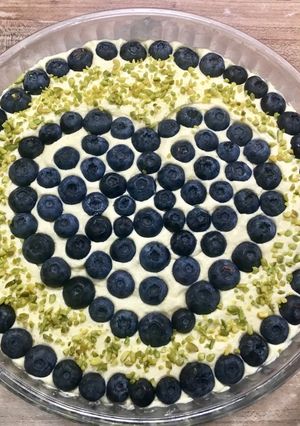 Gyors áfonyás kevert süti recept fotója